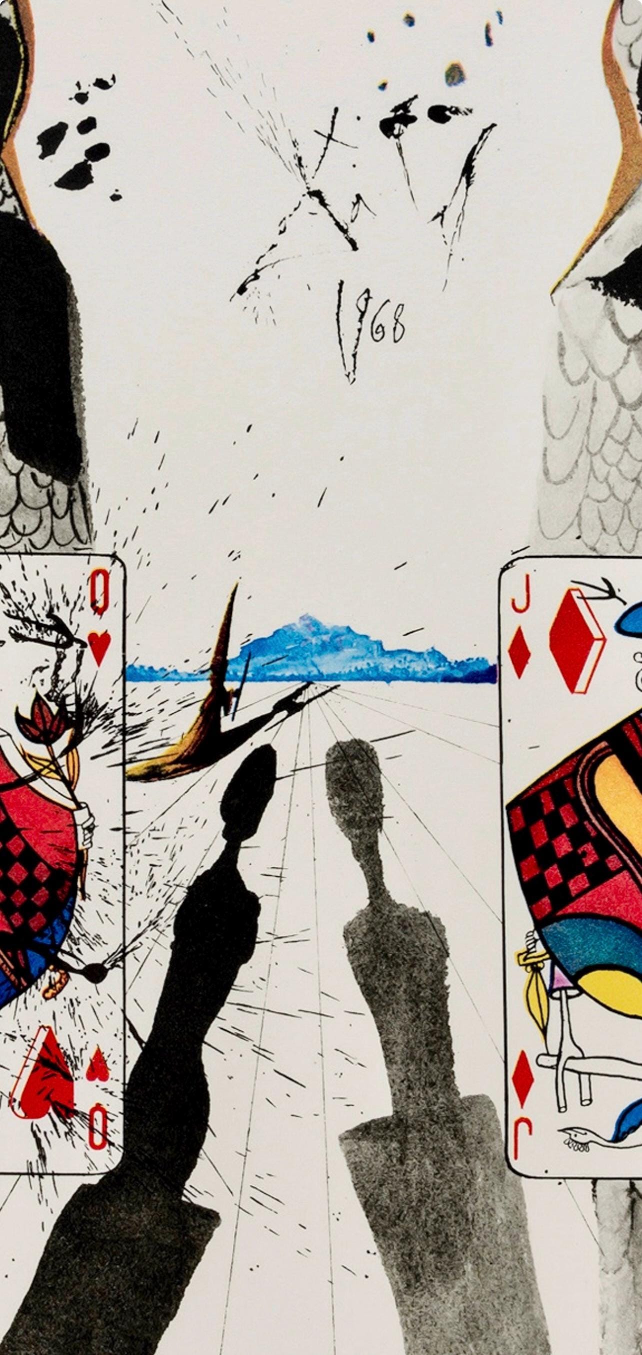 Salvador Dalí, Composition (Field 69-5, A-M), Alice's Adventures in Wonderland, Limited Edition Héliogravure