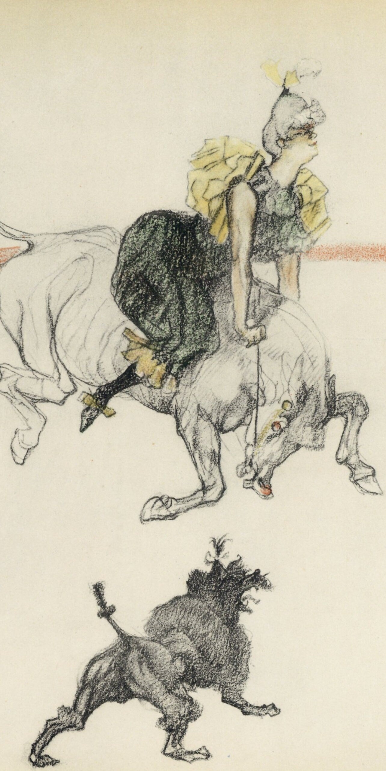 Henri de Toulouse-Lautrec, Dans les coulisses, The Circus by Toulouse-Lautrec, Limited Edition Lithograph