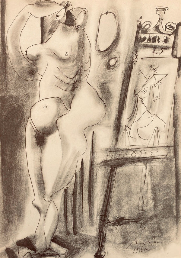 Pablo Picasso, Composition, Carnet de dessins de Picasso, Cahiers d’Art, Limited Edition Lithograph