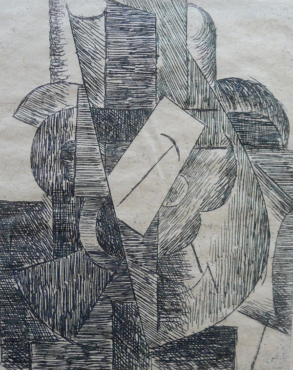 Pablo Picasso, L'Homme au chapeau (Bloch 29; Baer 42; Cramer 46), Du cubisme, Limited Edition Etching
