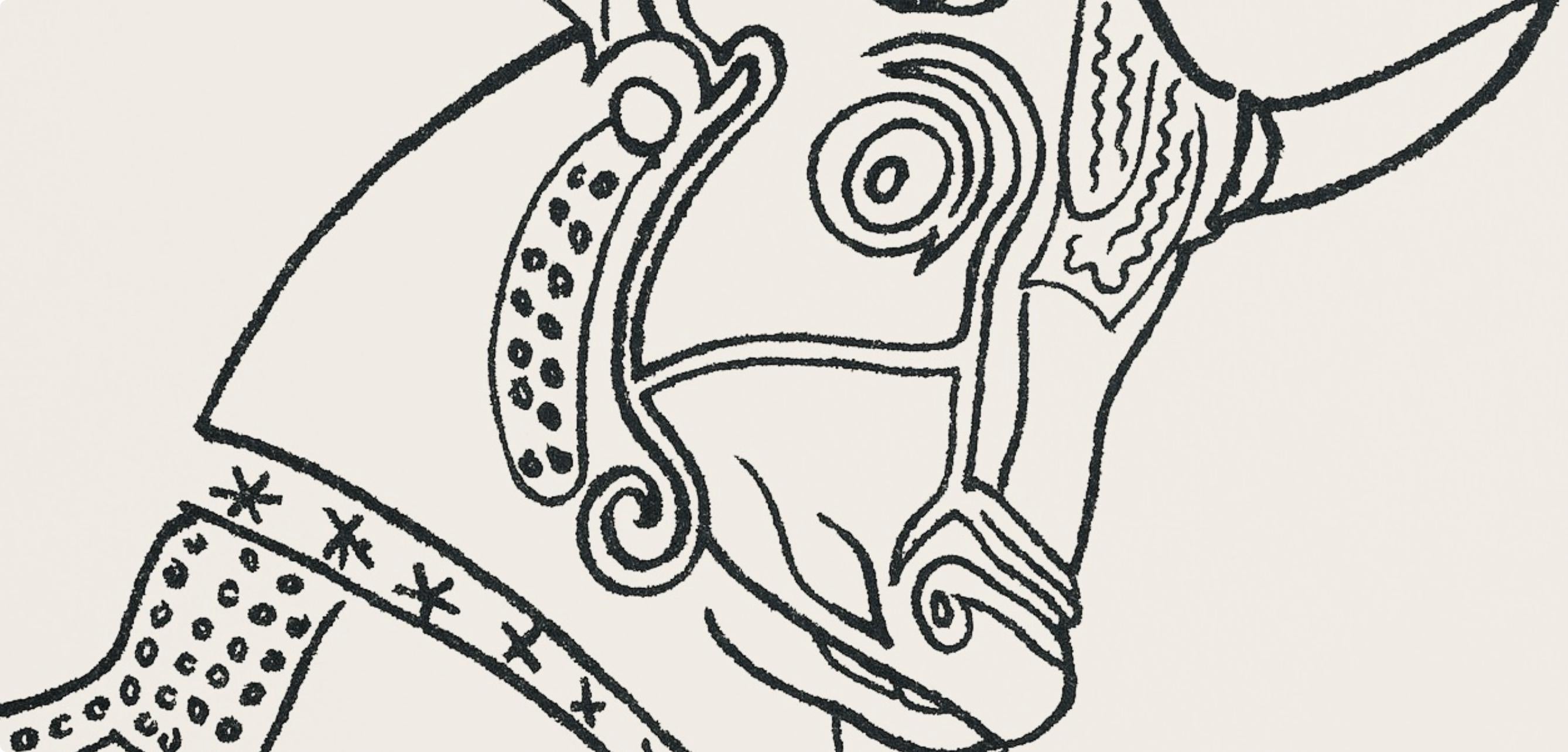 Jean Cocteau, Composition, Taureaux, Limited Edition Lithograph