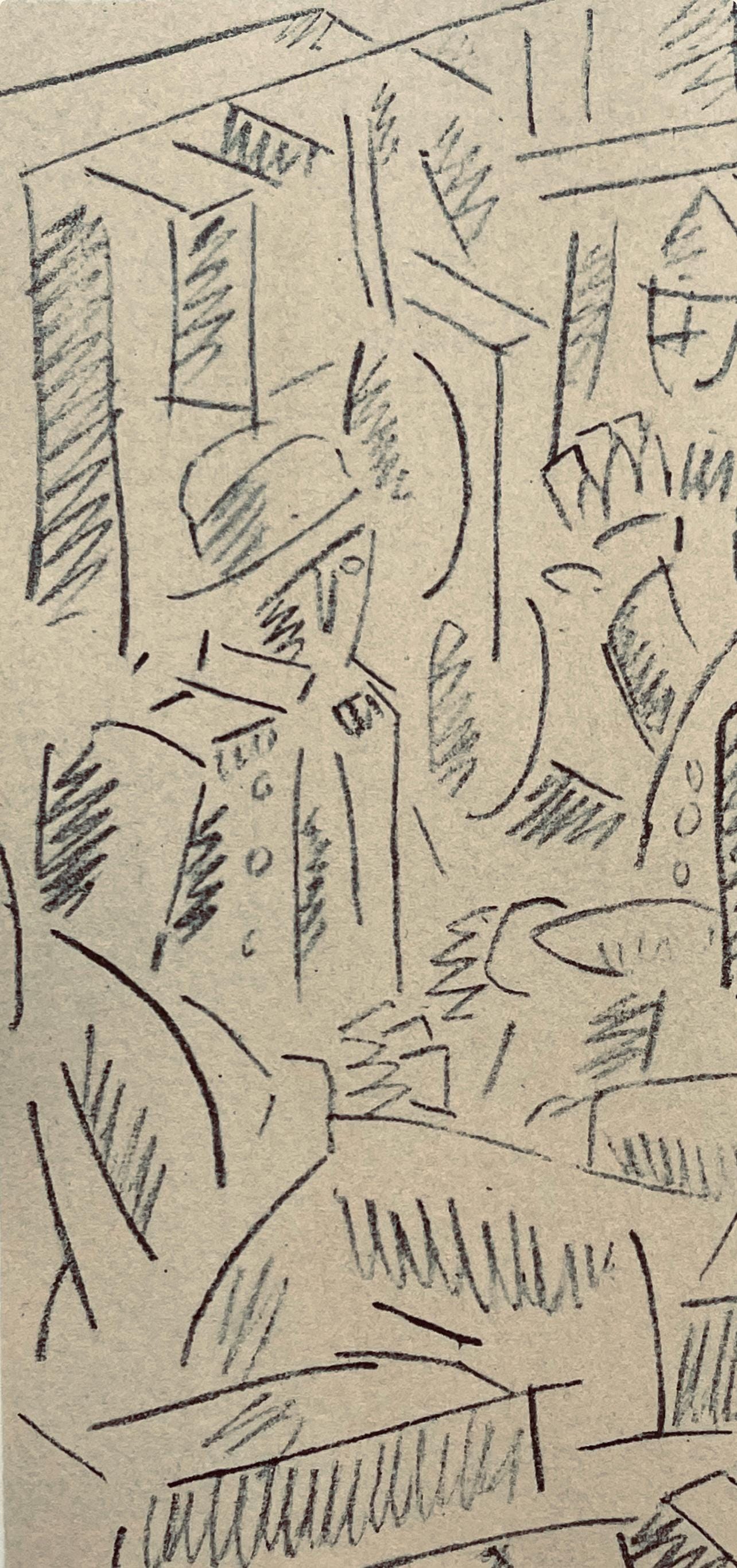 Fernand Léger, Soldats Jouant Aux Cartes, Fernand Léger, Dessins de Guerre, Limited Edition Lithograph