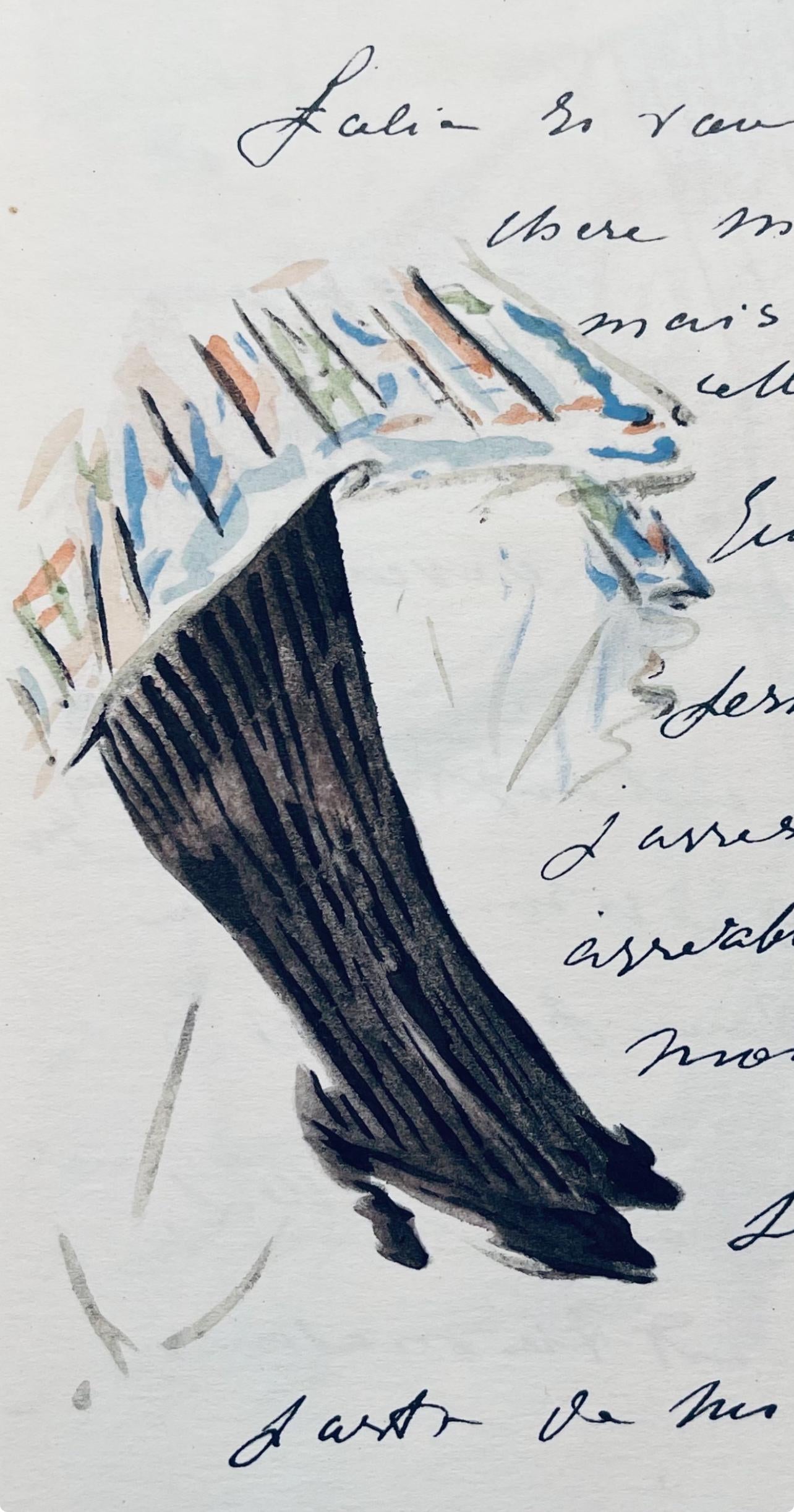 Édouard Manet, Composition, Édouard Manet, Letters with Aquarelles, Limited Edition Lithograph