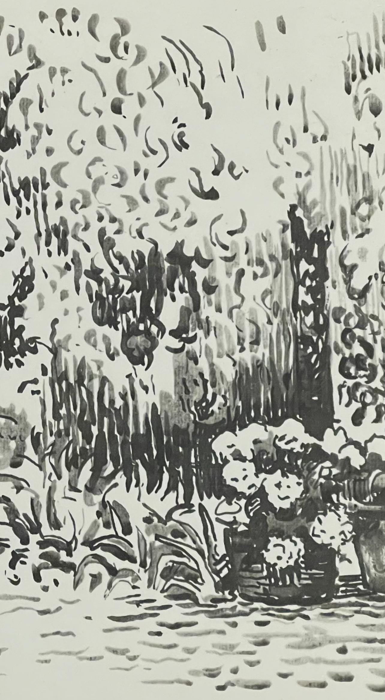 Paul Signac, St-Tropez. Le jardin, Signac Dessins, Limited Edition Lithograph