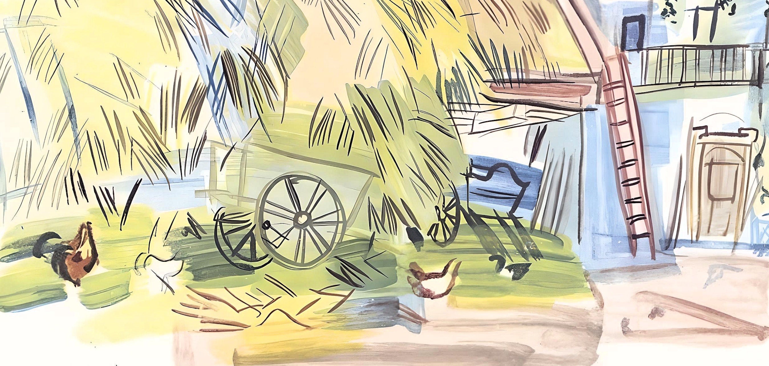 Raoul Dufy, La belle grange de Lestel, Vacances forcées