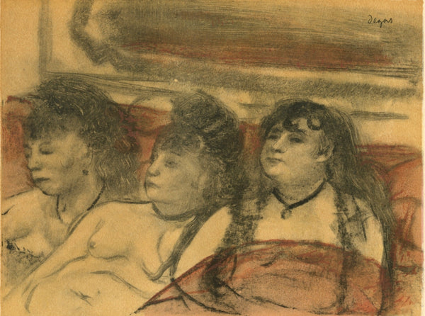Edgar Degas, Au Salon, E. Degas Monotypes, Limited Edition Monotype