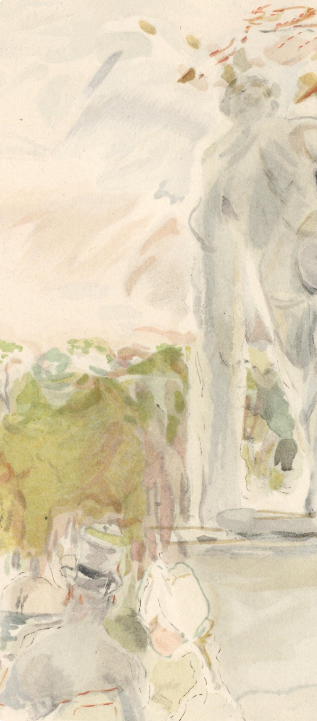 Berthe Morisot, Les Tuileries, Berthe Morisot Seize Aquarelles, Limited Edition Lithograph