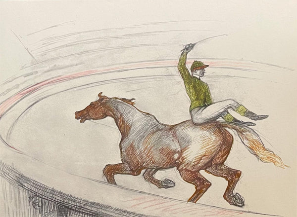 Henri de Toulouse-Lautrec, Jockey, Henri de Toulouse-Lautrec, At the Circus, Limited Edition Lithograph