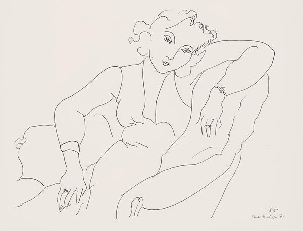 Henri Matisse, Série B, var. 5 (Duthuit 9), Henri Matisse, Dessins, Thèmes et variations, Limited Edition Lithograph