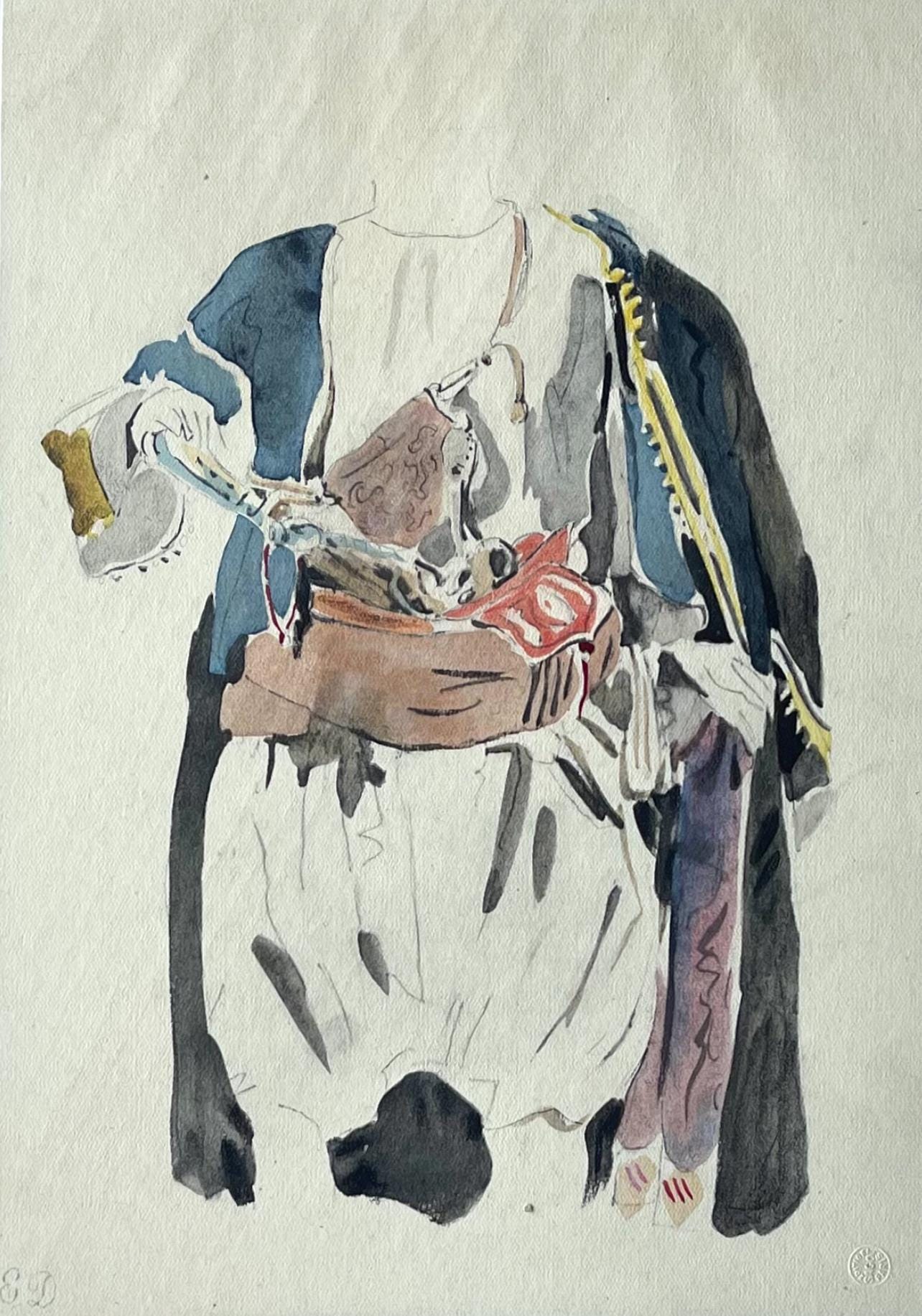 Eugène Delacroix, Composition, Trente et un Dessins et Aquarelles du Maroc, Limited Edition Lithograph
