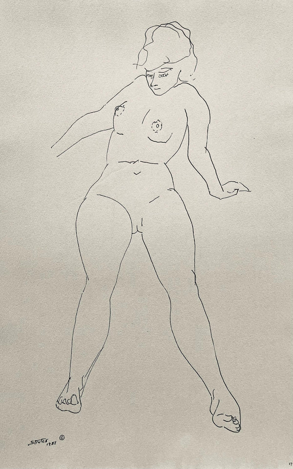 Henry Strater, Composition, 24 Drawings by Henry Strater, Limited Edition Lithograph