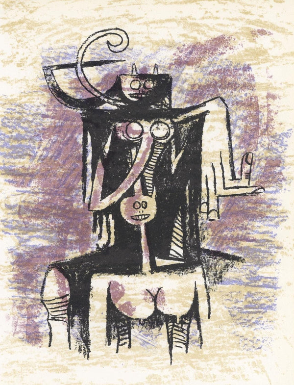 Wifredo Lam 林飛龍, Composition, XXe siècle, Limited Edition Lithograph