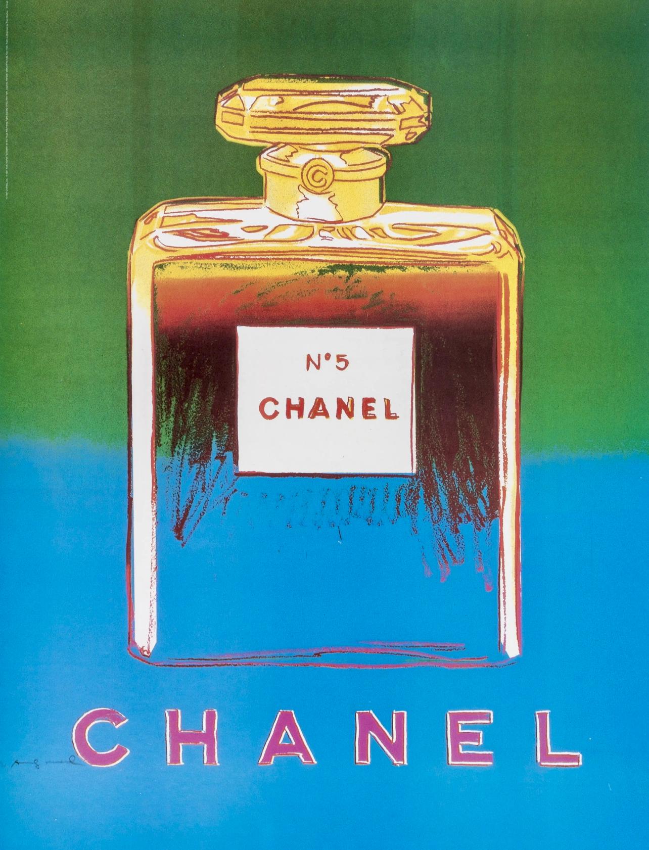 Andy Warhol, Chanel No. 5, Suite of Four, Official Edition Chanel Ltd. Advertising Campaign Lithographs, 1997