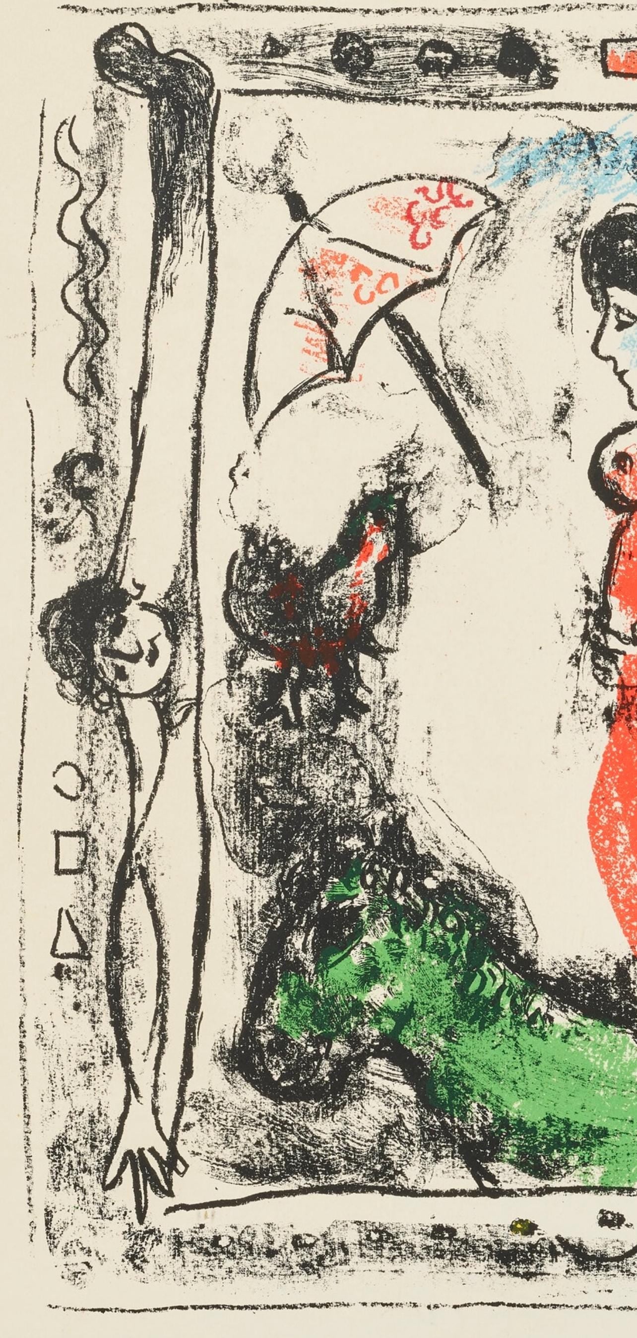 Marc Chagall, Composition (Mourlot 411; Cramer 59), Derrière le miroir, Limited Edition Lithograph