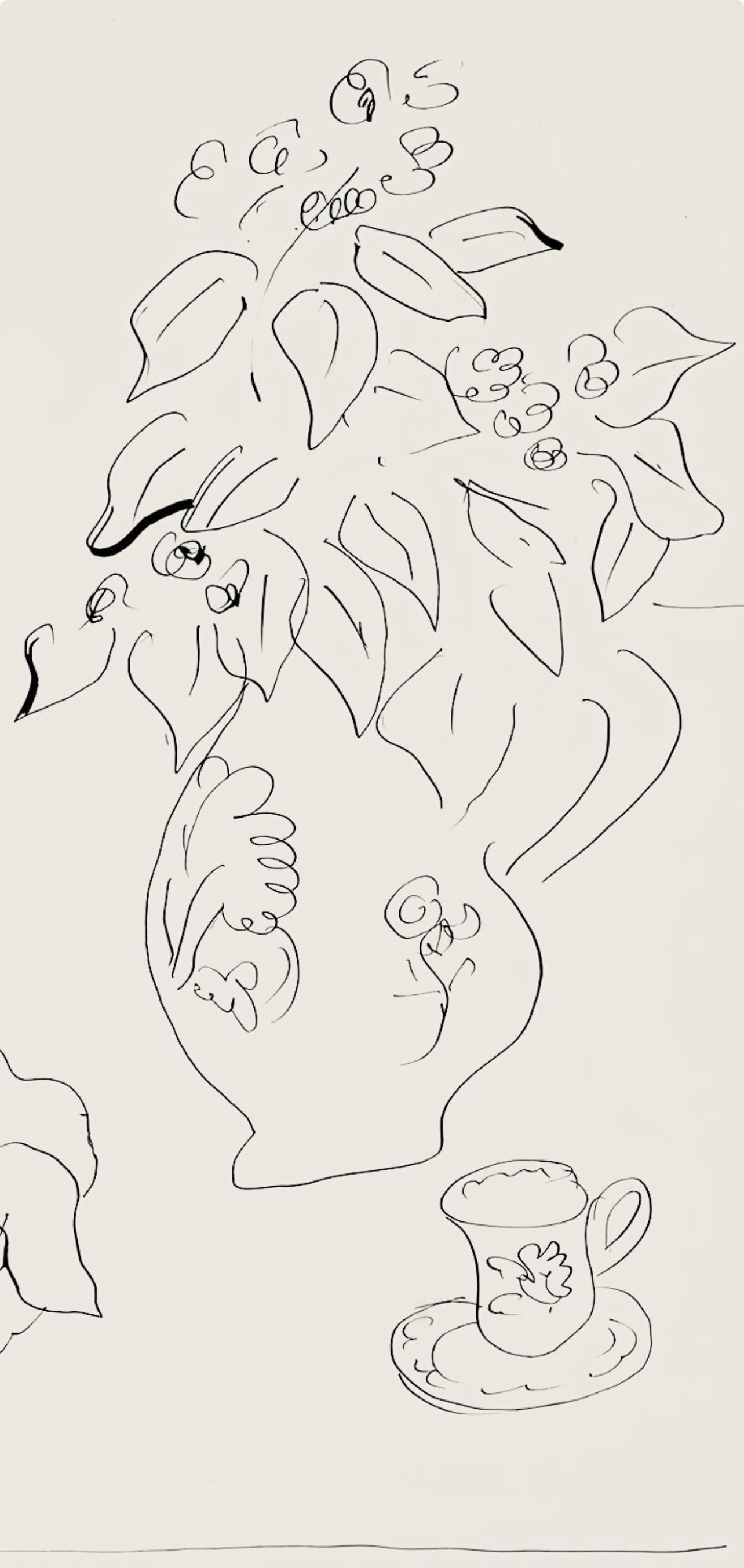Henri Matisse, Série A, var. 1 (Duthuit 9), Henri Matisse, Dessins, Thèmes et variations, Limited Edition Lithograph