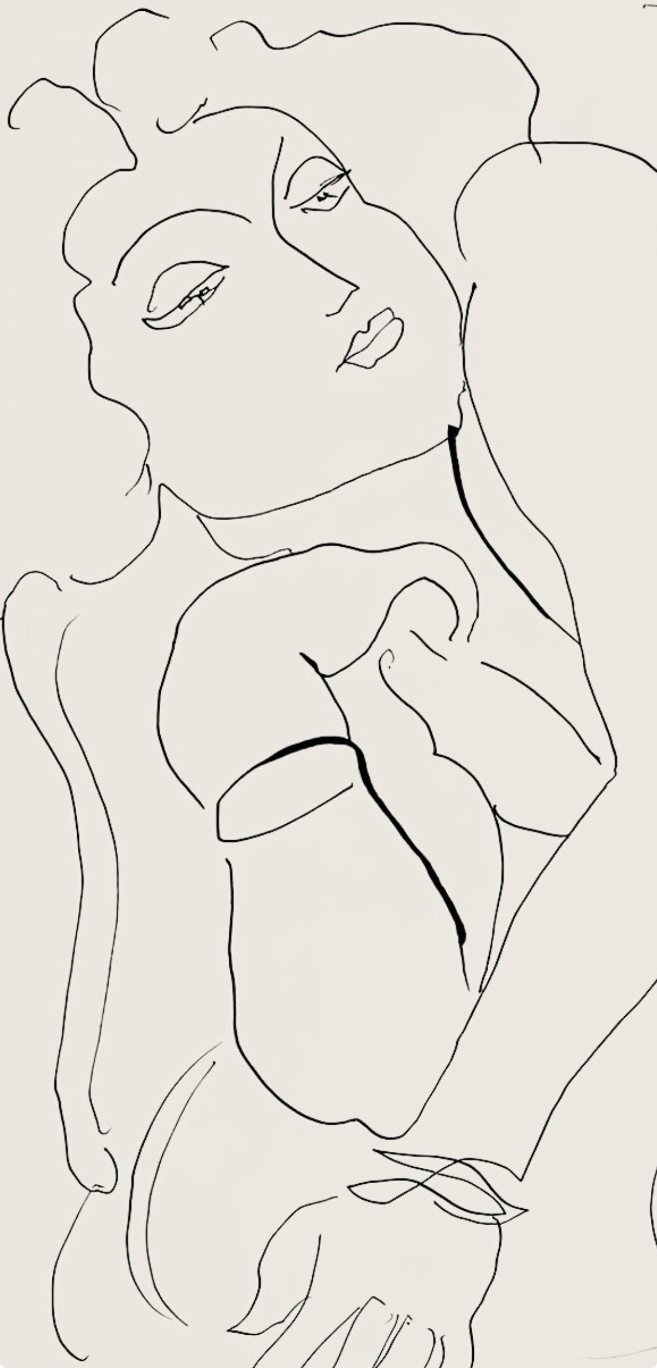 Henri Matisse, Série D, var. 10 (Duthuit 9), Henri Matisse, Dessins, Thèmes et variations, Limited Edition Lithograph