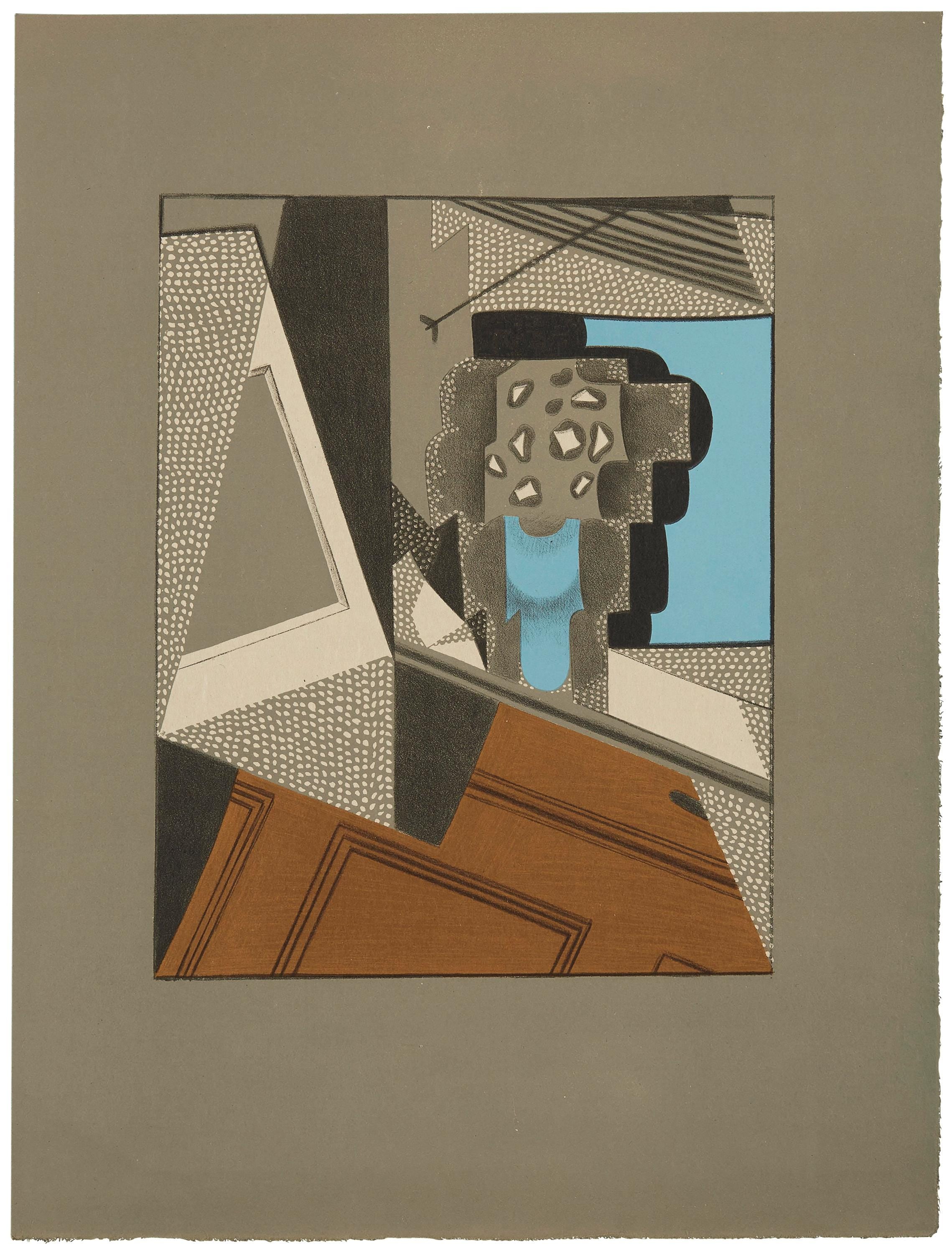 Juan Gris, Pot de fleurs (Kahnweiler 1969), Au Soleil du Plafond, Limited Edition Lithograph