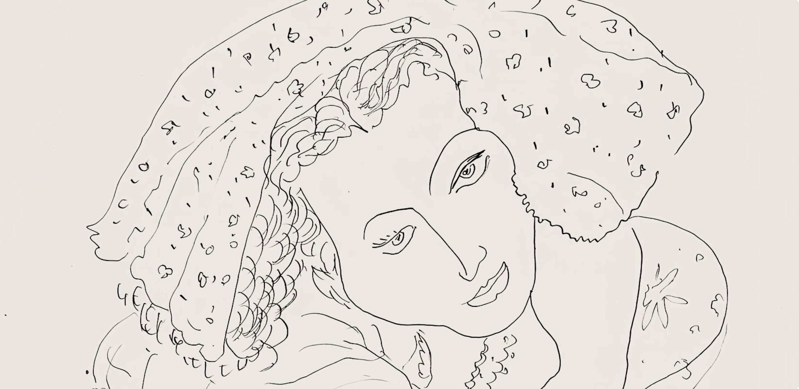 Henri Matisse, Série I, var. 4 (Duthuit 9), Henri Matisse, Dessins, Thèmes et variations, Limited Edition Lithograph