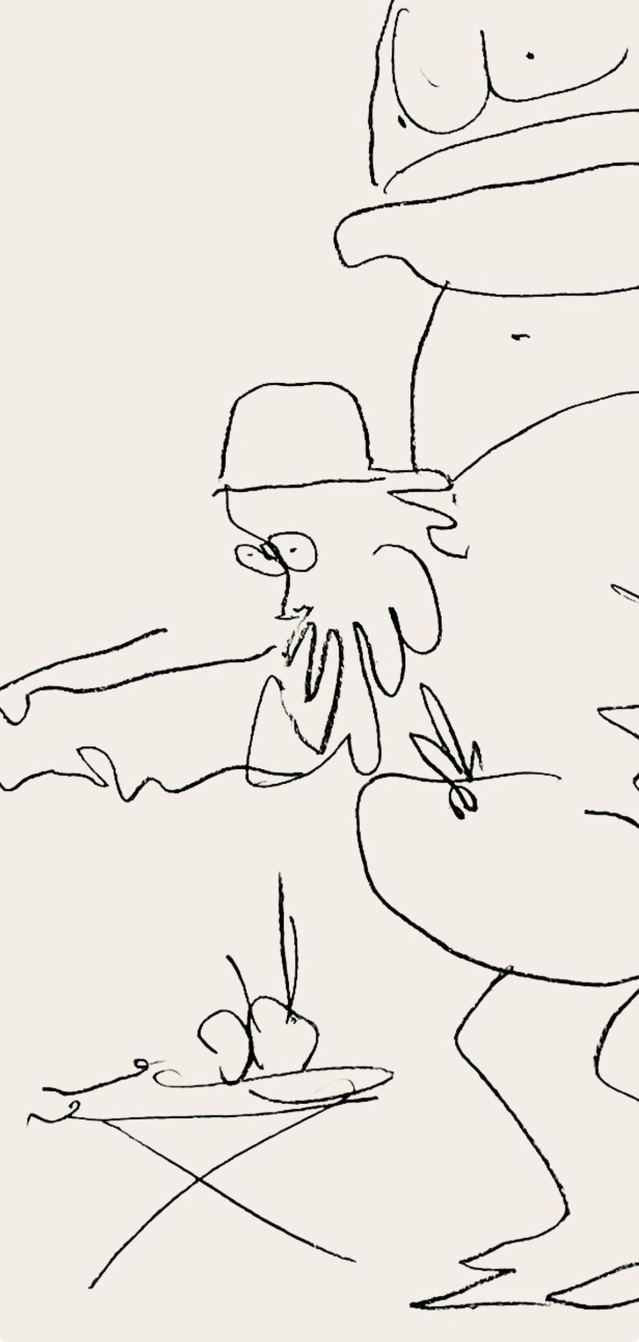 Pablo Picasso, Le Peintre et son Modèle (Mourlot 354; Bloch 1035), Regards sur Paris, Limited Edition Lithograph