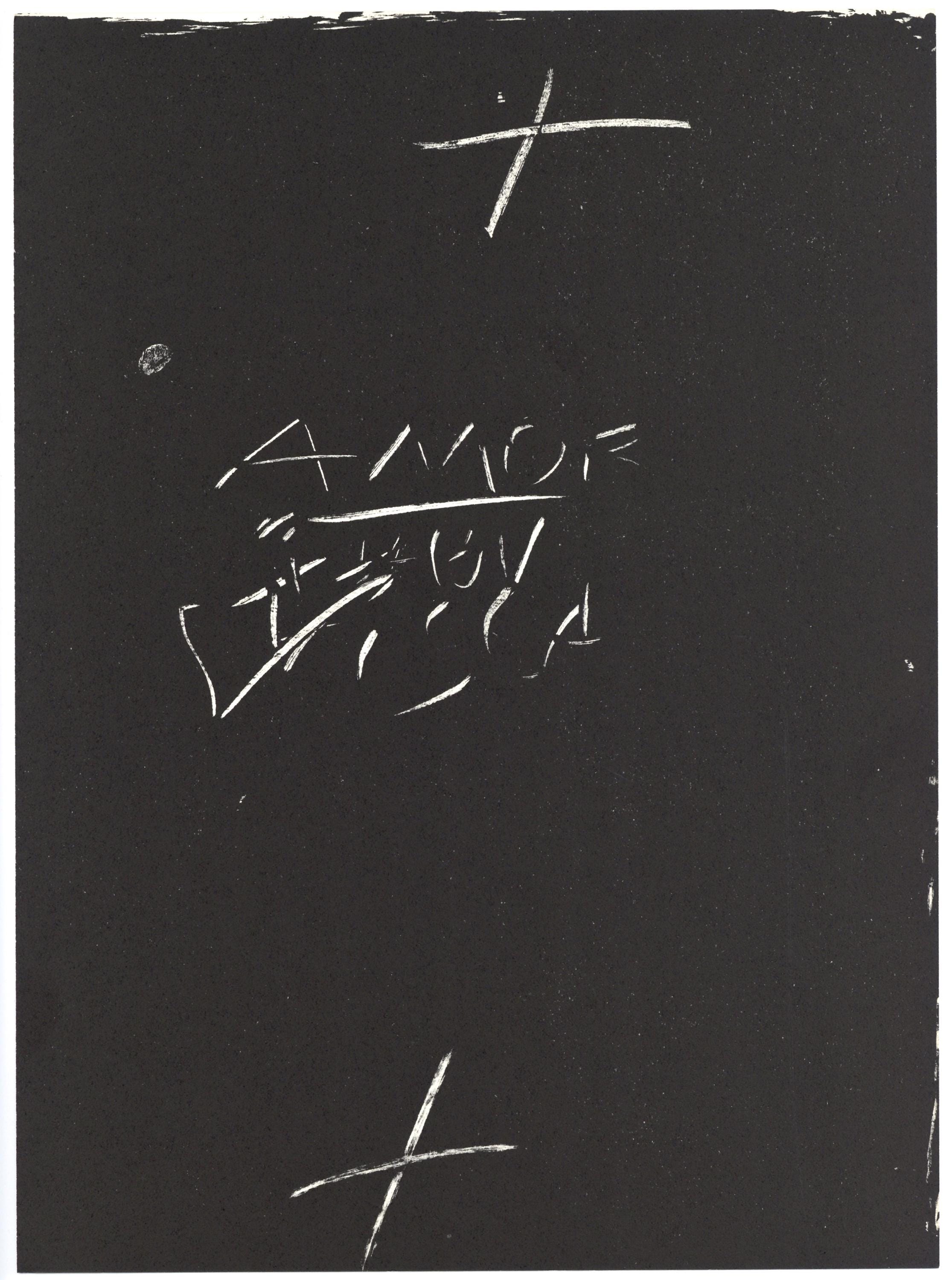 Antoni Tàpies, Composition, Derrière le miroir, Limited Edition Lithograph