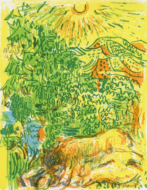 André Cottavoz, Composition, L'Odyssée, Limited Edition Lithograph