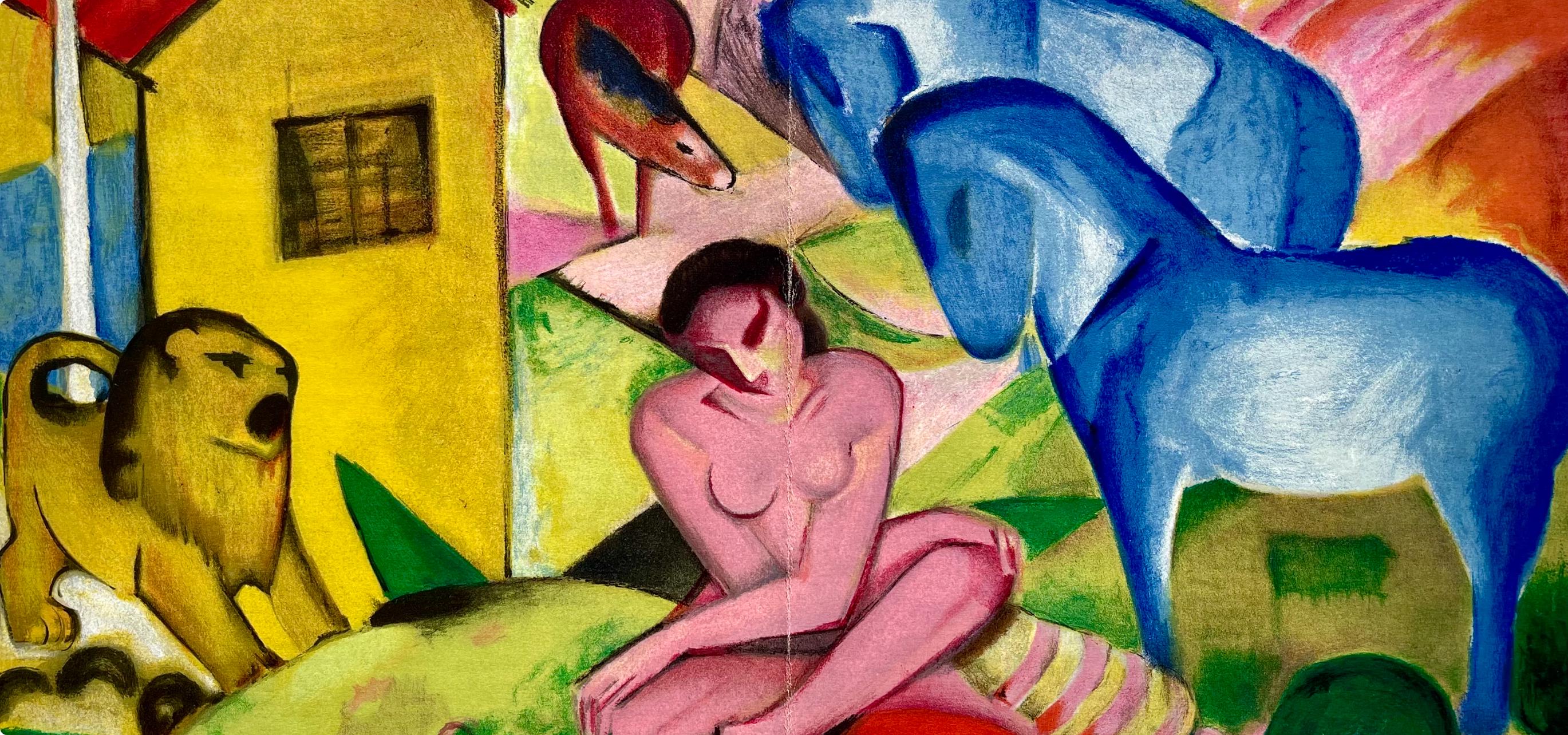 Franz Marc, Der Traum, Derrière le miroir, Limited Edition Lithograph