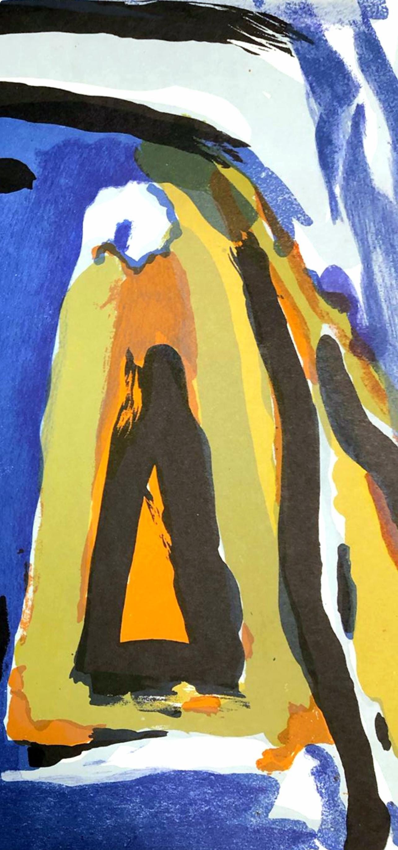 Geer Van Velde, Composition, Derrière le miroir, Limited Edition Lithograph