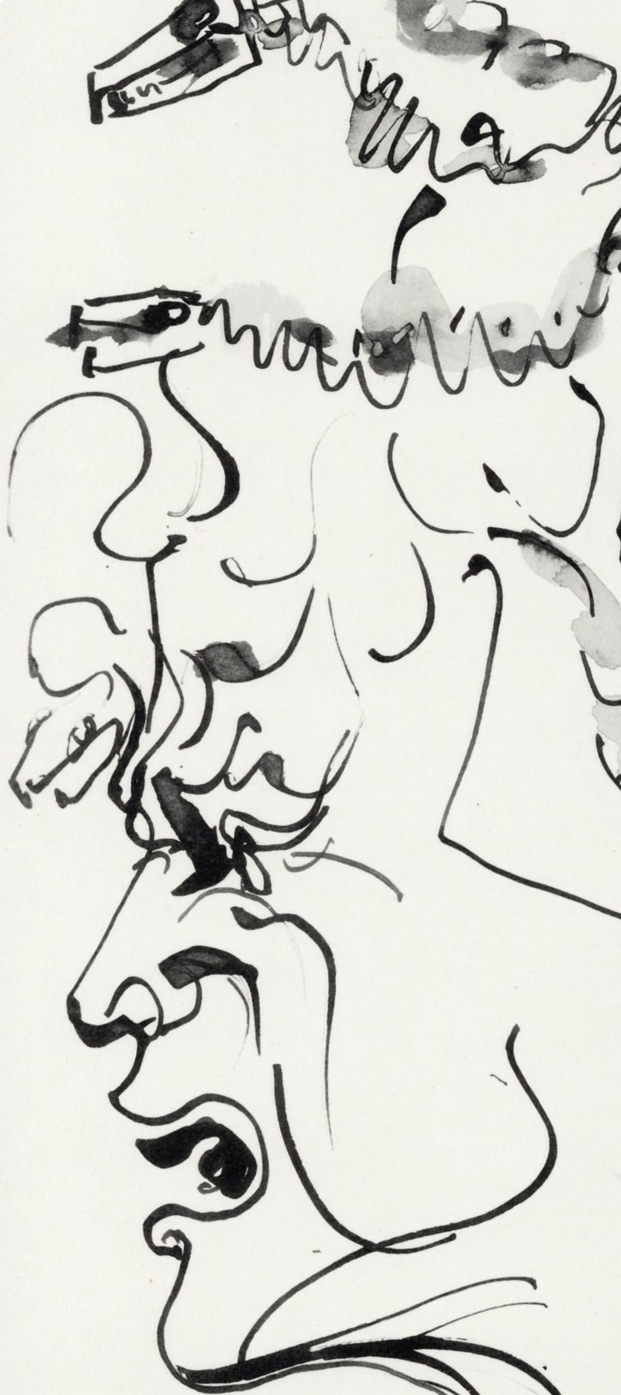 Pablo Picasso, Crânes et têtes de Méduse (Cramer No. 84), 40 dessins de Picasso en marge du Buffon, Limited Edition Lithograph