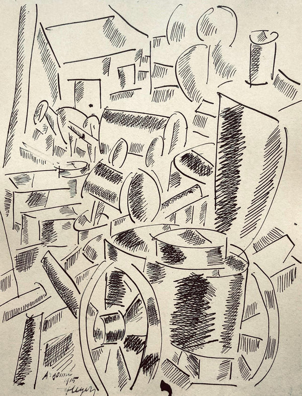 Fernand Léger, La Cuisine Roulante, Fernand Léger, Dessins de Guerre, Limited Edition Lithograph