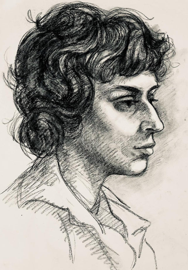 Ian Hornak, Renaissance Female Figure Study, 1963, Original Drawing