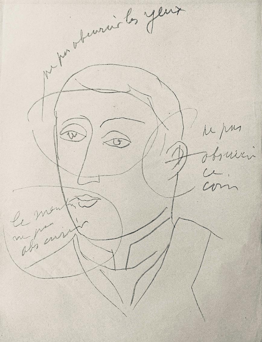 Henri Matisse, Composition, Dessins de Matisse, Hommage nº2, Limited Edition Lithograph
