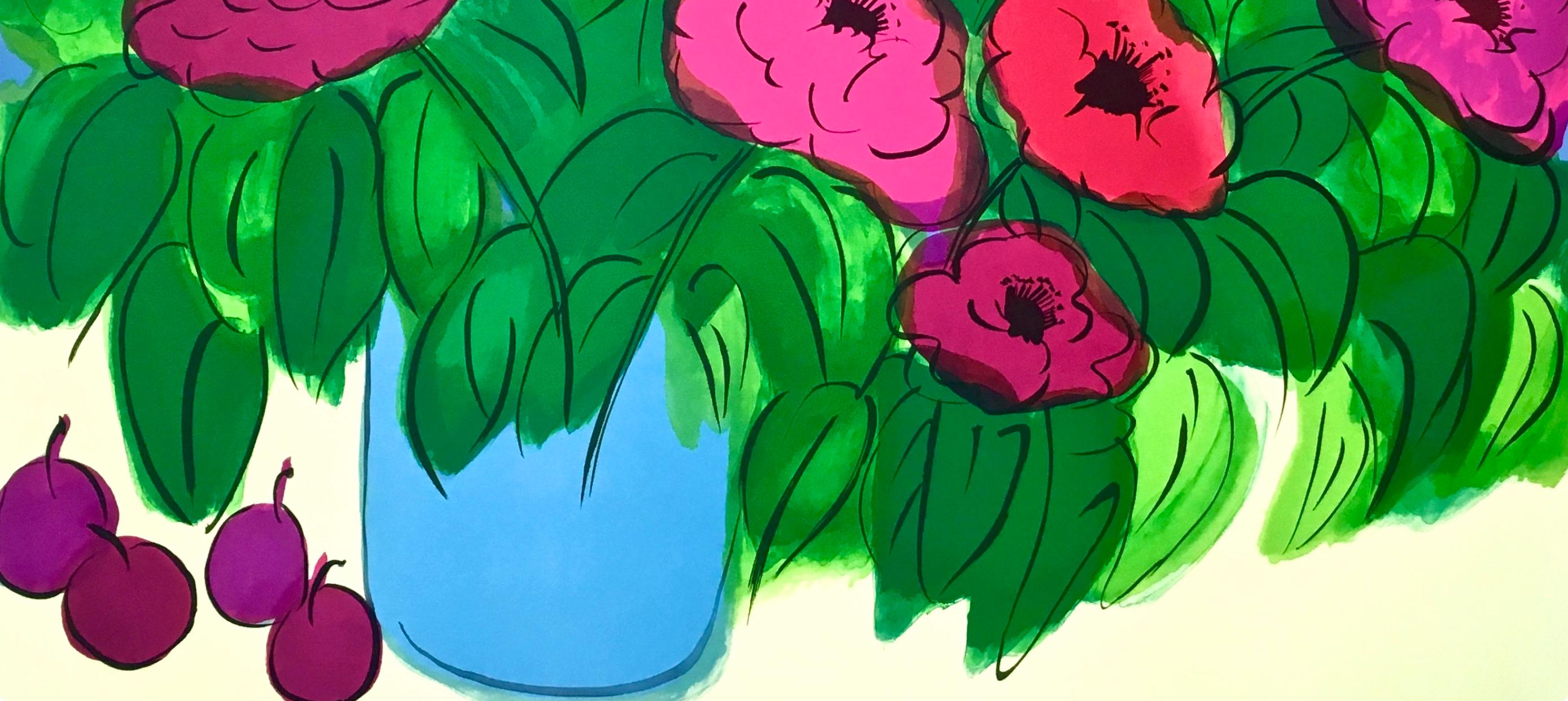 Walasse Ting 丁雄泉, Flowers, Limited Edition Lithograph