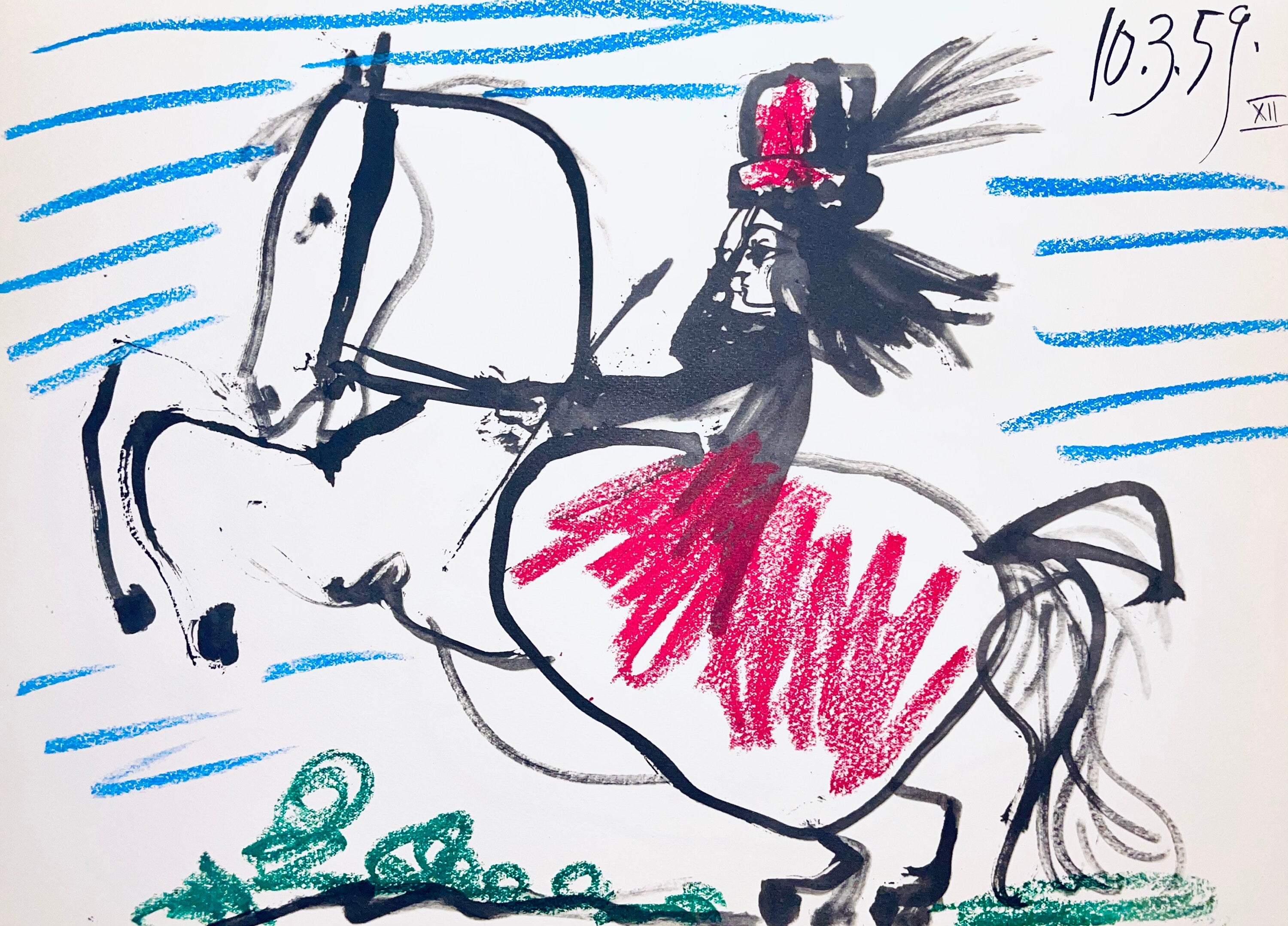 Pablo Picasso, Composition (Bloch 1276; Czwiklitzer 23), Toros y Toreros, Limited Edition Lithograph