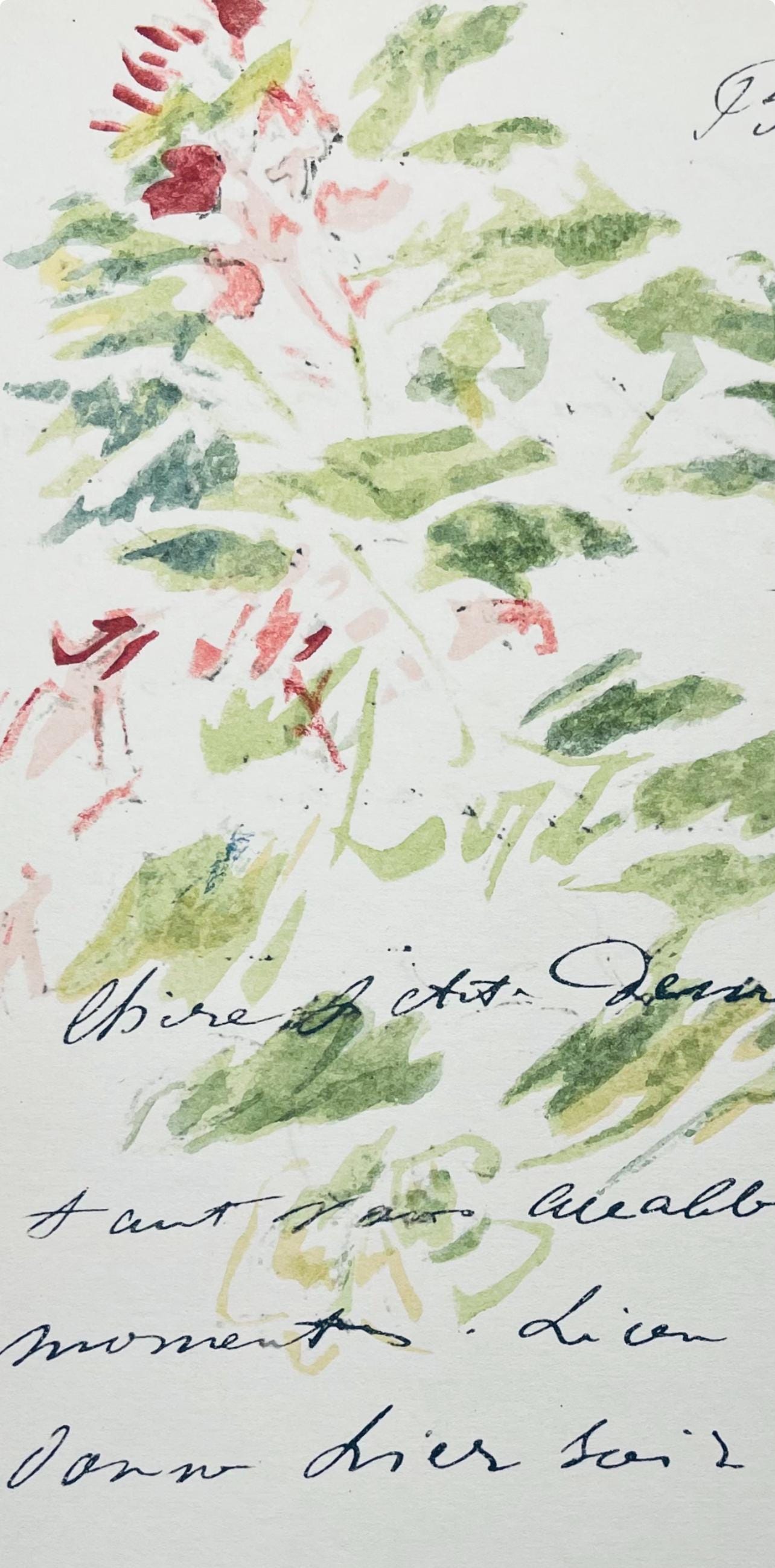 Édouard Manet, Composition, Édouard Manet, Letters with Aquarelles, Limited Edition Lithograph