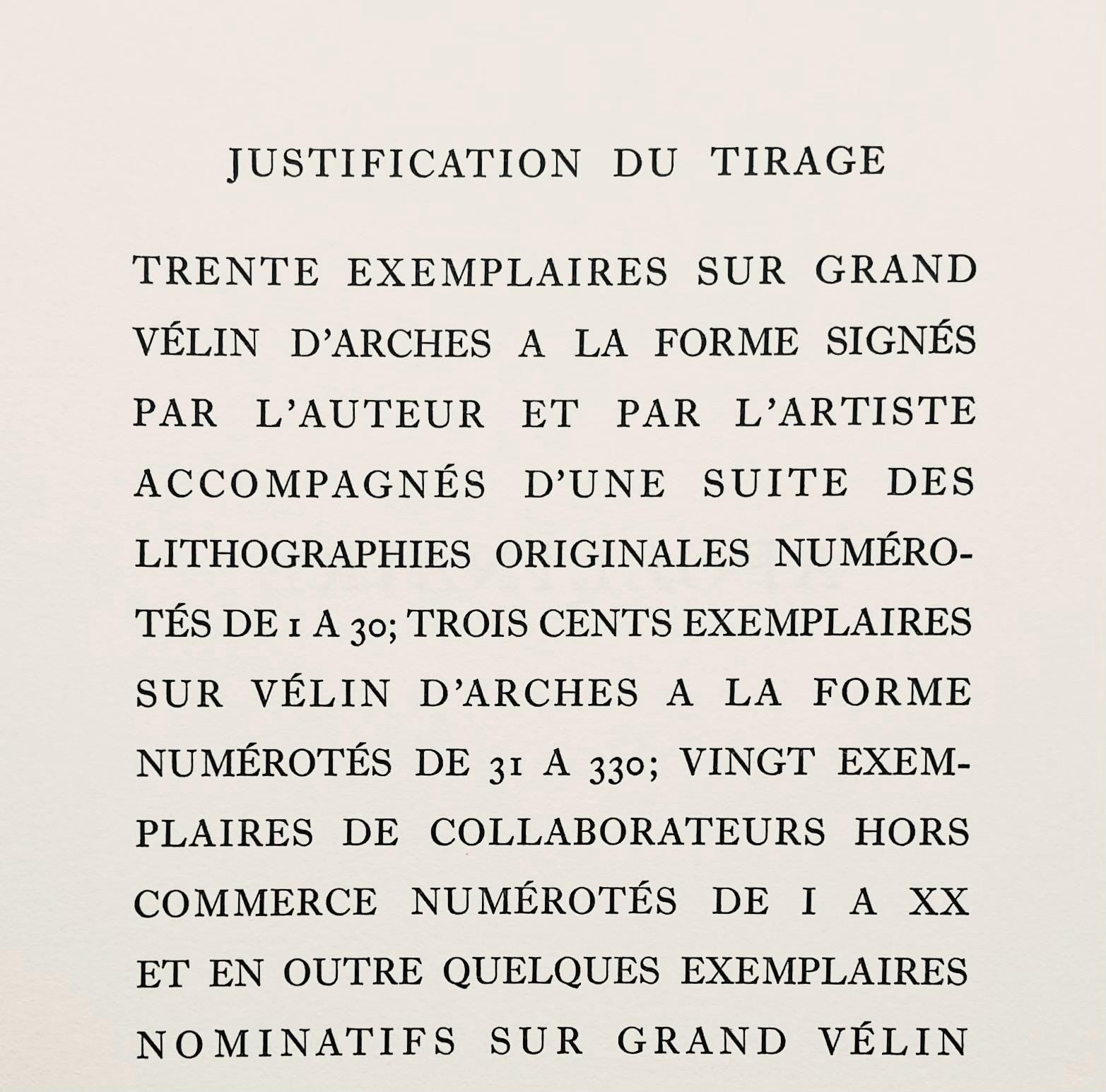 Henri Matisse, Composition (Duthuit 31), Apollinaire, Limited Edition Lithograph