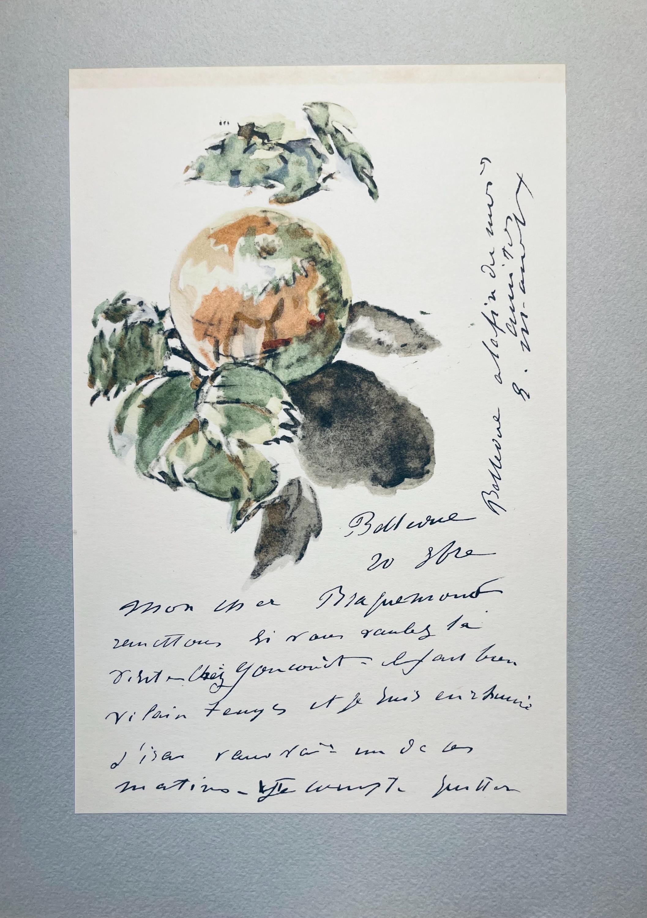 Édouard Manet, Composition, Édouard Manet, Letters with Aquarelles, Limited Edition Lithograph