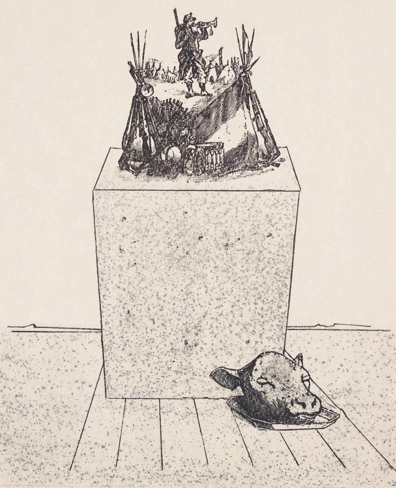 Max Ernst, Composition (Spies/Leppien 218), La Ballade du Soldat, Limited Edition Lithograph
