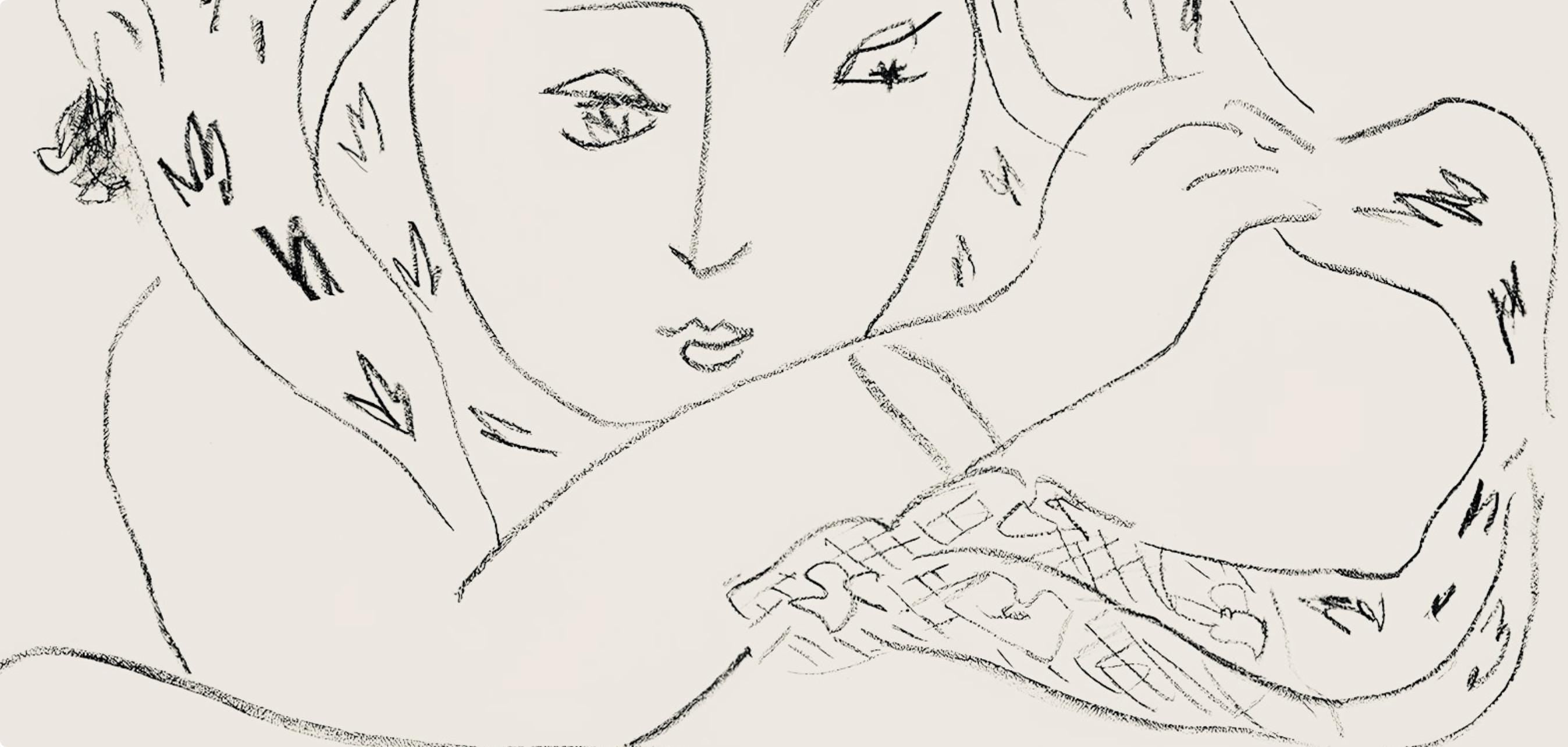 Henri Matisse, Série L, var. 7 (Duthuit 9), Henri Matisse, Dessins, Thèmes et variations, Limited Edition Lithograph