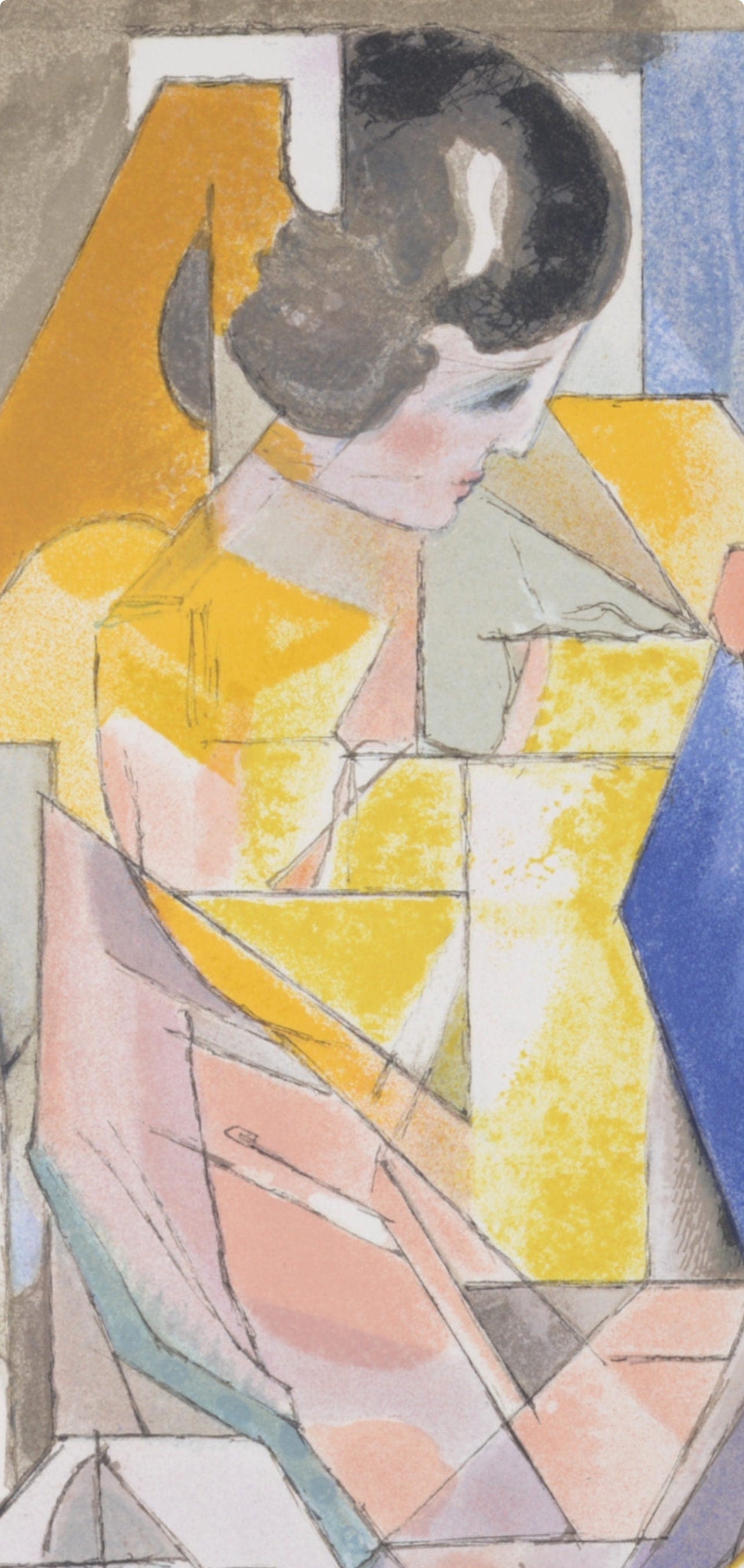 Jacques Villon, Portrait d'une jeune fille, Souvenirs et portraits d'artistes, Limited Edition Lithograph