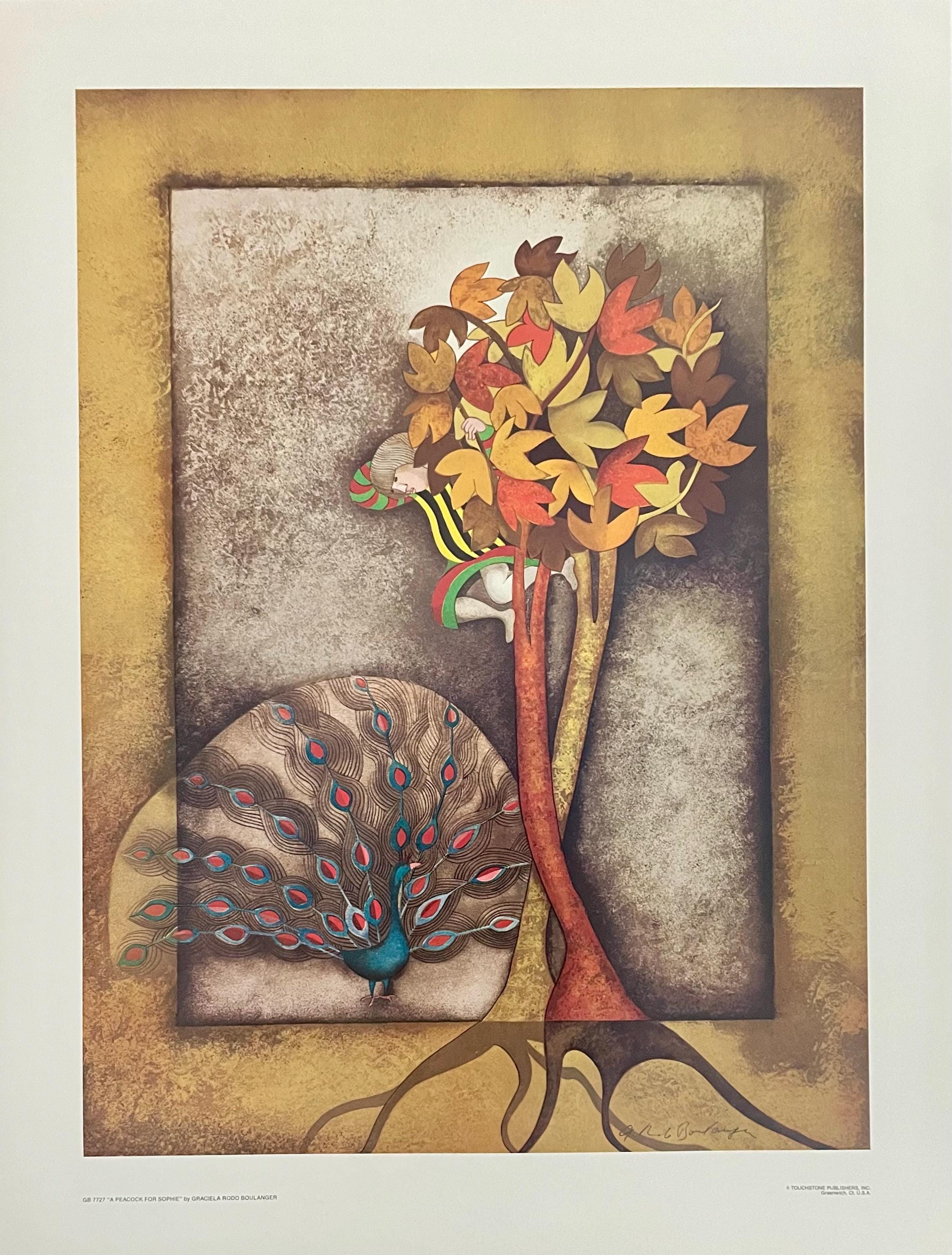 Graciela Rodo Boulanger, A Peacock for Sophie, Original Edition Offset Lithograph