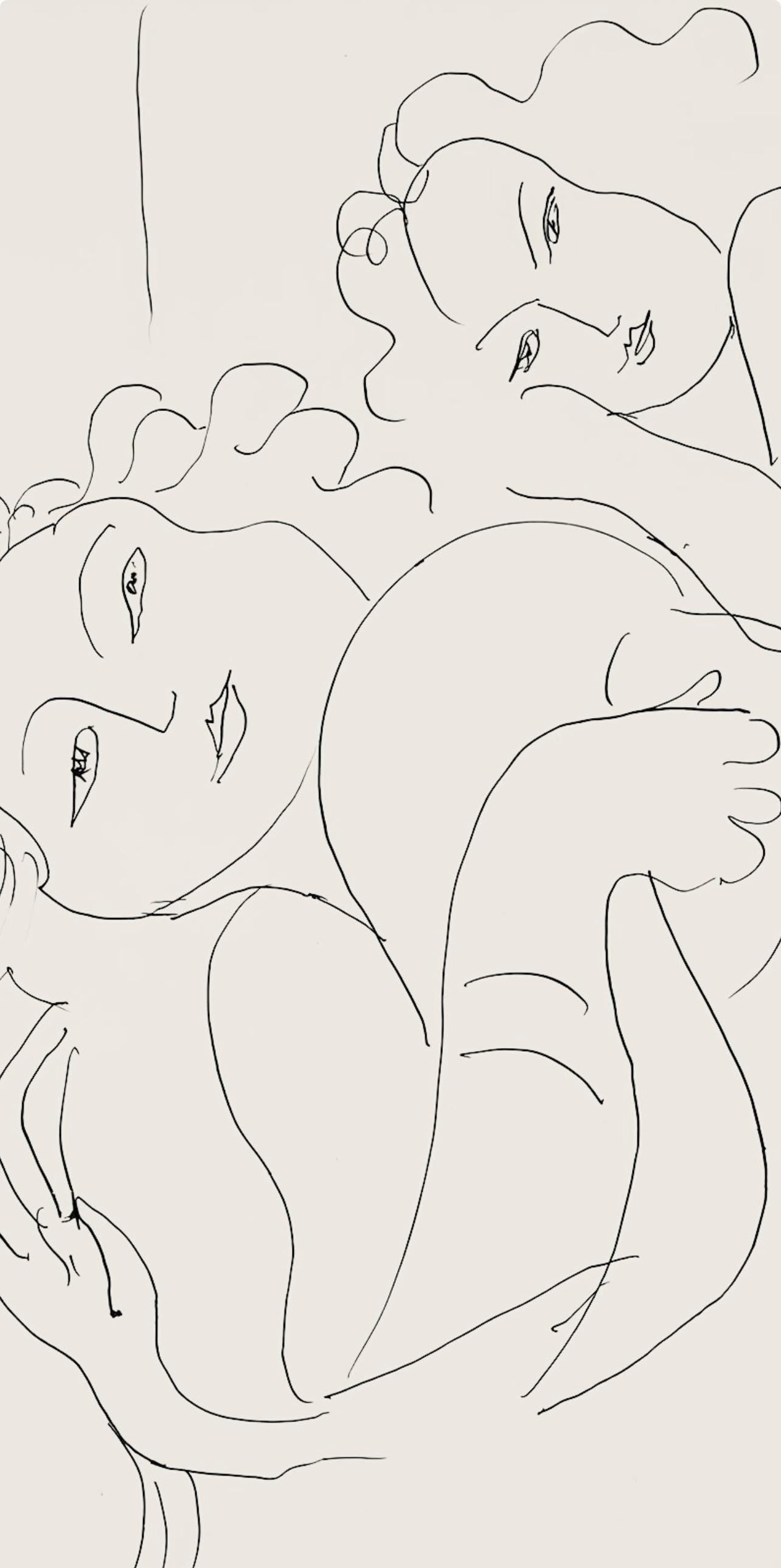 Henri Matisse, Série F, var. 5 (Duthuit 9), Henri Matisse, Dessins, Thèmes et variations, Limited Edition Lithograph