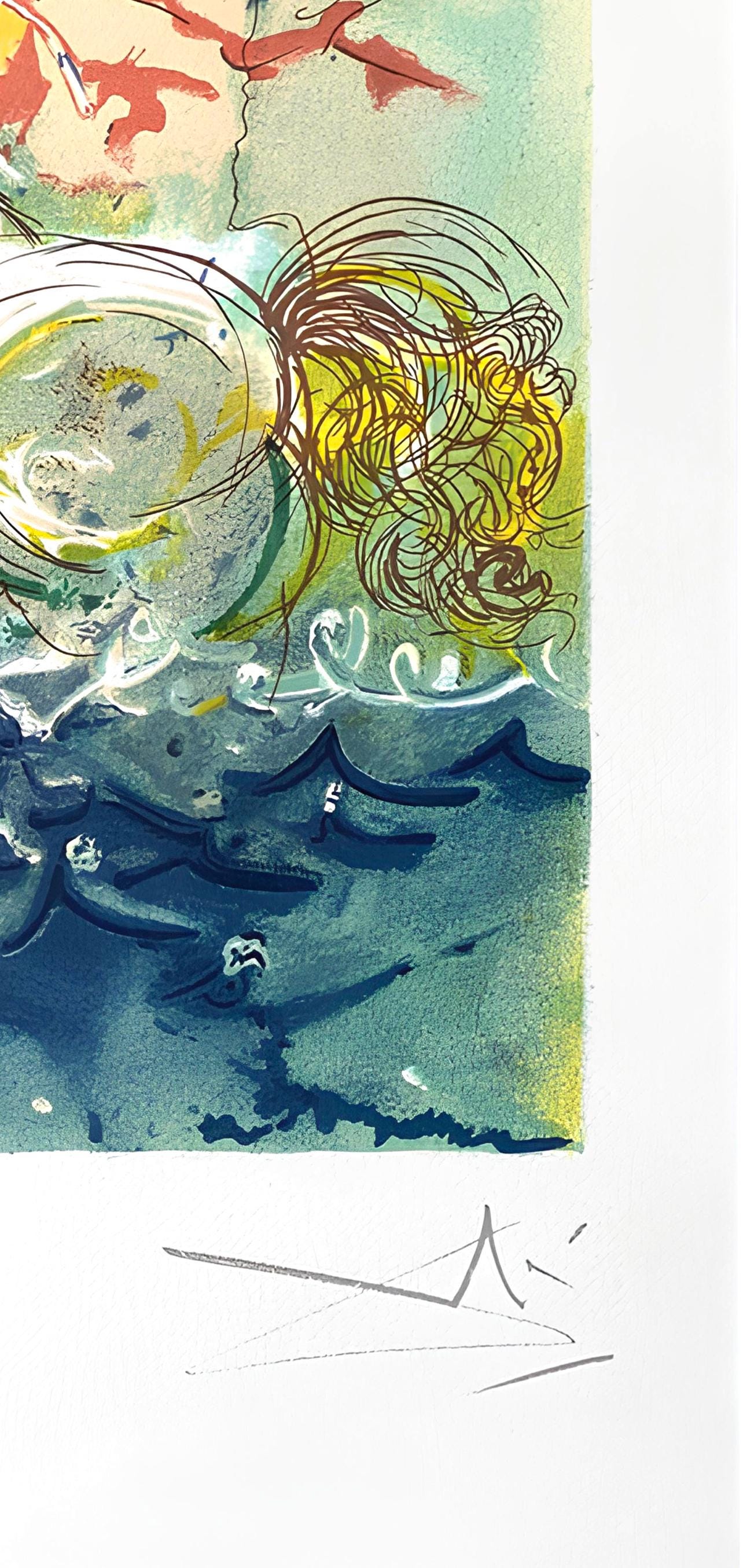 Salvador Dalí, Neptune, Les Chevaux de Dalí, Limited Edition Lithograph