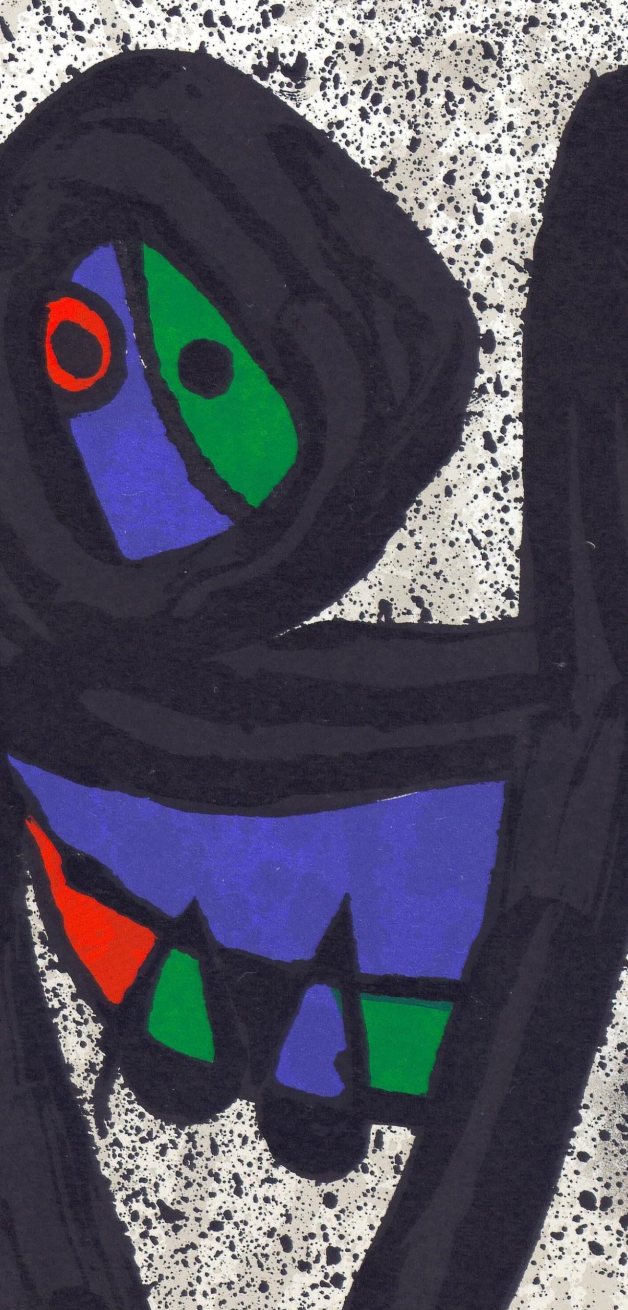 Joan Miró, Composition (Cramer 145; Mourlot, 738-740), Derrière le miroir, Limited Edition Lithograph