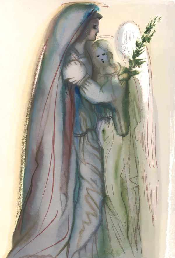 Salvador Dali, Preparation for the Final Prayer (Michler/Löpsinger 1039-1138; Field 189-200), La Divine Comédie, Limited Edition Woodcut