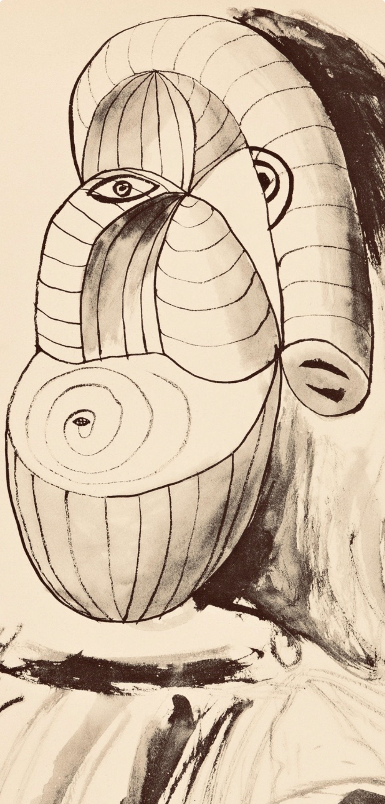 Pablo Picasso, Composition, Carnet de dessins de Picasso, Cahiers d’Art, Limited Edition Lithograph