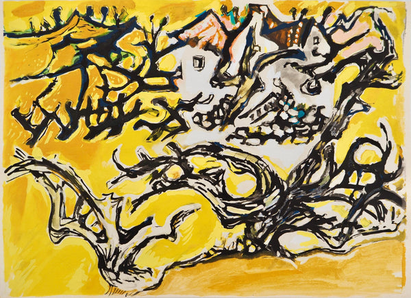 Édouard Pignon, Composition, Arbres et Voiles, Limited Edition Lithograph