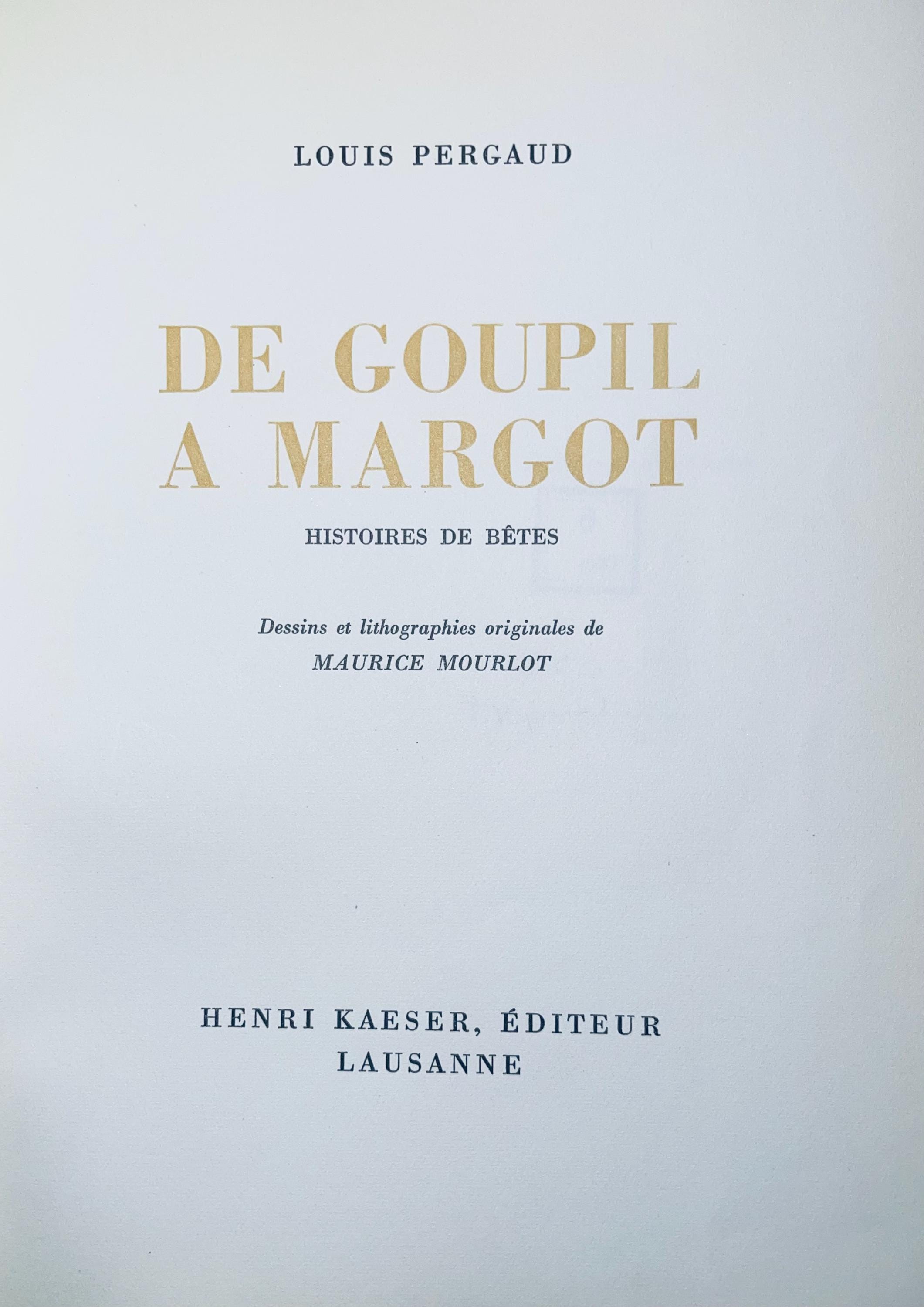 Maurice Mourlot, Composition, de Goupil a Margot, Histoires De Bêtes, Limited Edition Lithograph