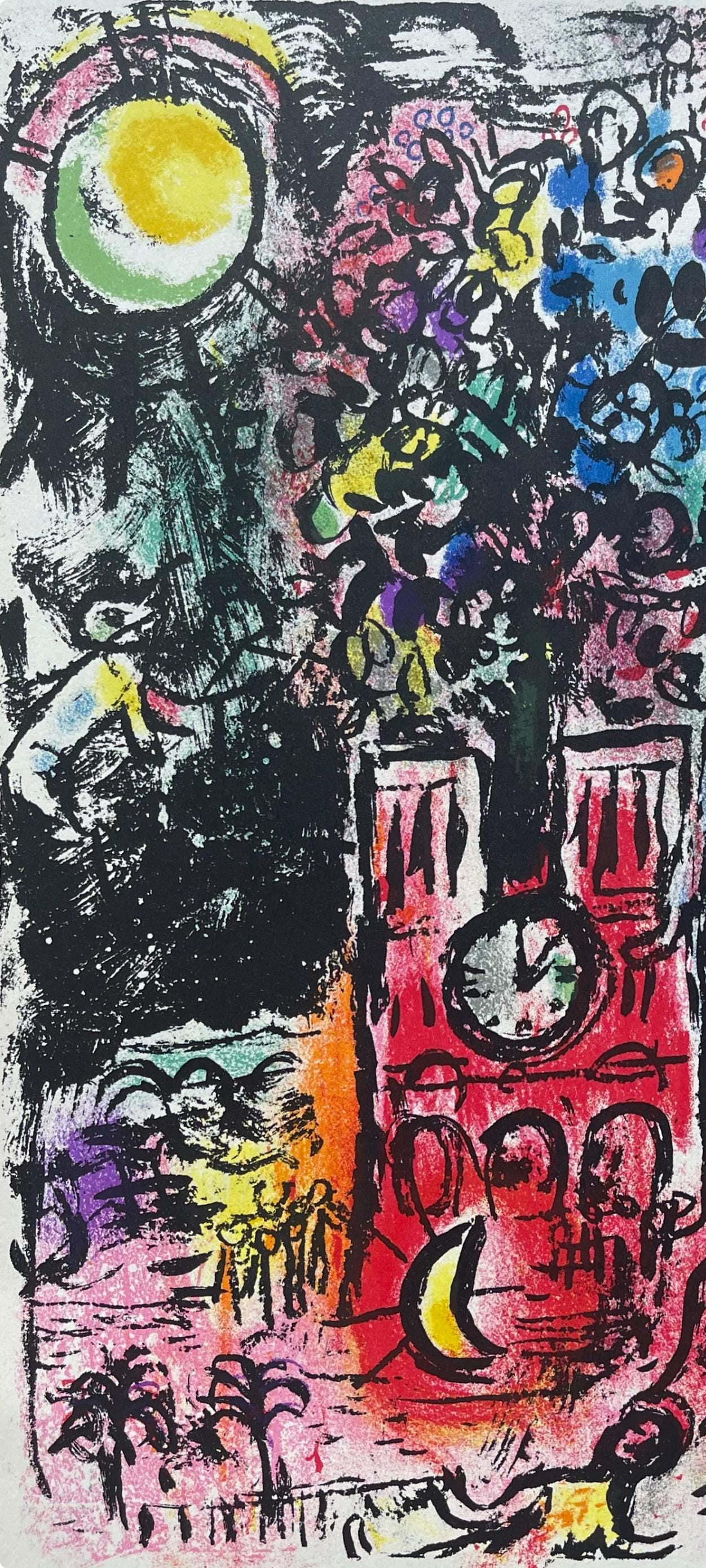 Marc Chagall, Composition (Mourlot 297; Cramer 40), Derrière le miroir, Limited Edition Lithograph