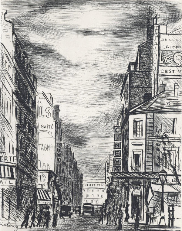 Moïse Kisling, Montparnasse, A La gloire à Paris, Limited Edition Etching