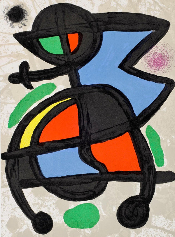 Joan Miró, Composition, Derrière le miroir, Limited Edition Lithograph
